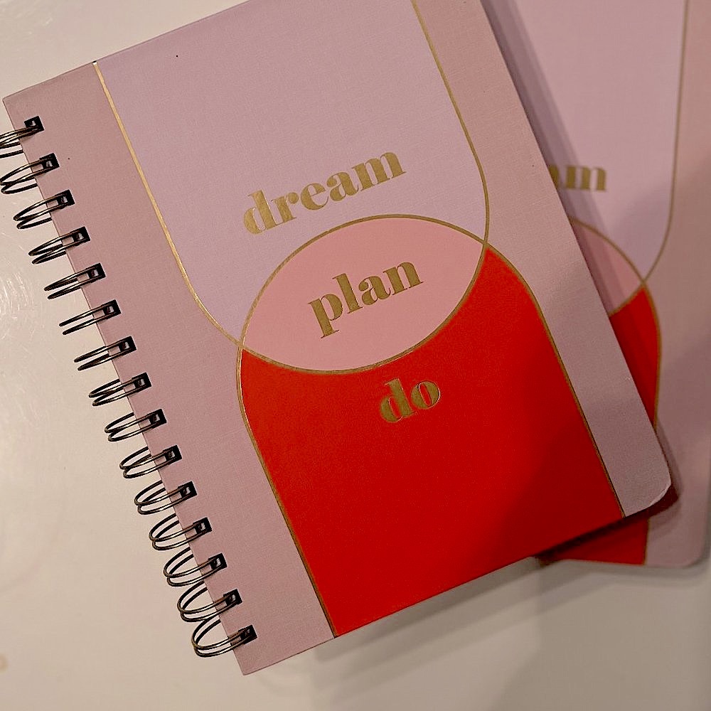 TWO‎ Hardcover Writing Journals (dream plan do) - Set of TWO - New
